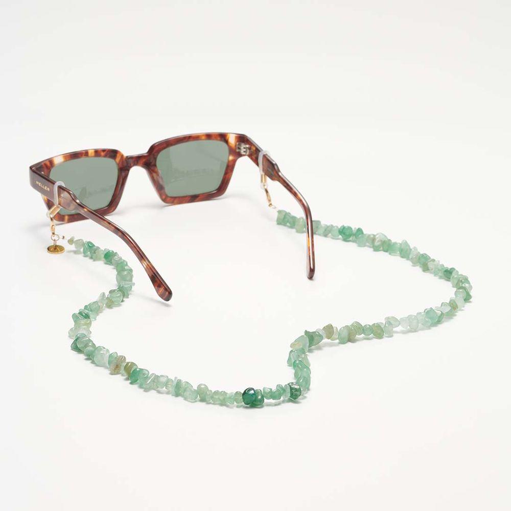 Kofi Light Green Bead Chain for Glasses - Unisex, Model KLGC-001, Vibrant Green