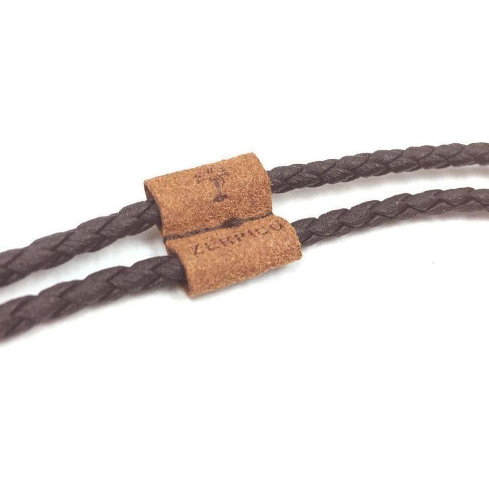 Leather Safety Sunglass Chain - Brown - Brown - Accessories