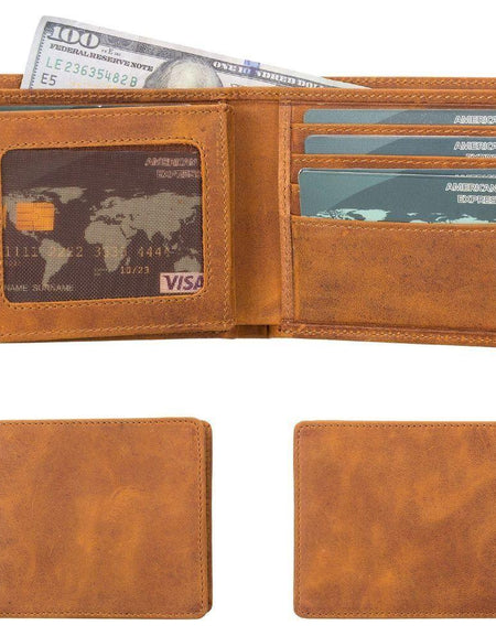 Lusk Slim Bifold Design Handcrafted Men's Genuine Leather Wallet-0