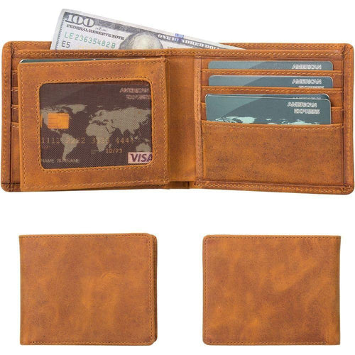 Load image into Gallery viewer, Lusk Slim Bifold Design Handcrafted Men&#39;s Genuine Leather Wallet-0
