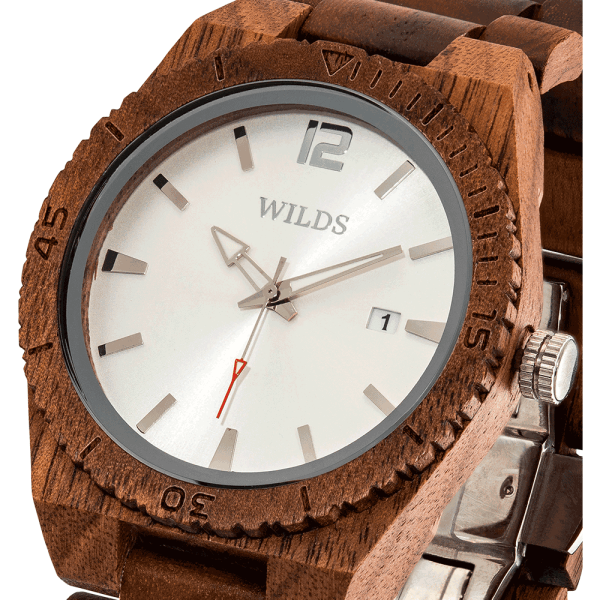 Men’s Custom Engrave Walnut Wooden Personalized Watch - 