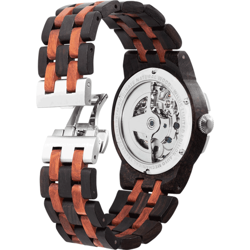 Load image into Gallery viewer, Men’s Dual Wheel Automatic Ebony &amp; Rosewood Designer High 
