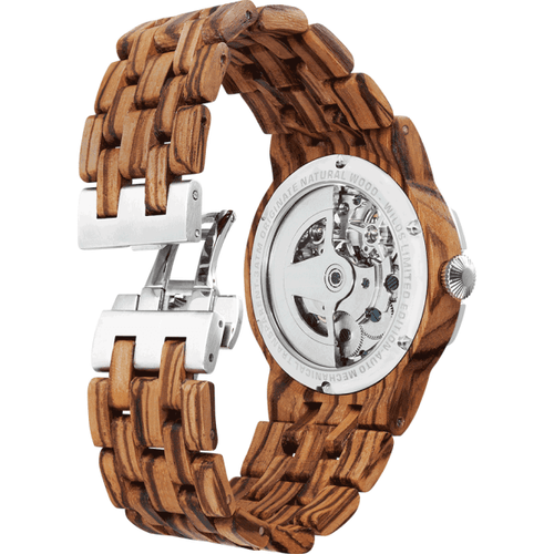 Load image into Gallery viewer, Men’s Dual Wheel Automatic Zebra Wood Designer High End 
