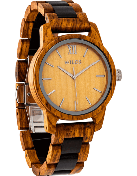 Men’s Handmade Engraved Ambila Wooden Watch Personalized 