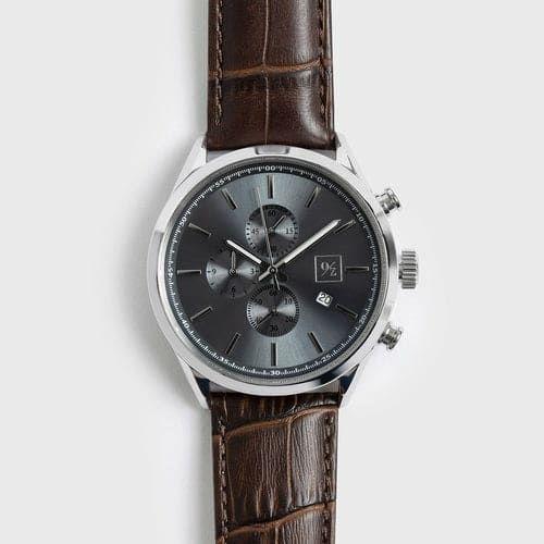 Men’s Luxury Chronograph Watch - Grey - Men’s Watches