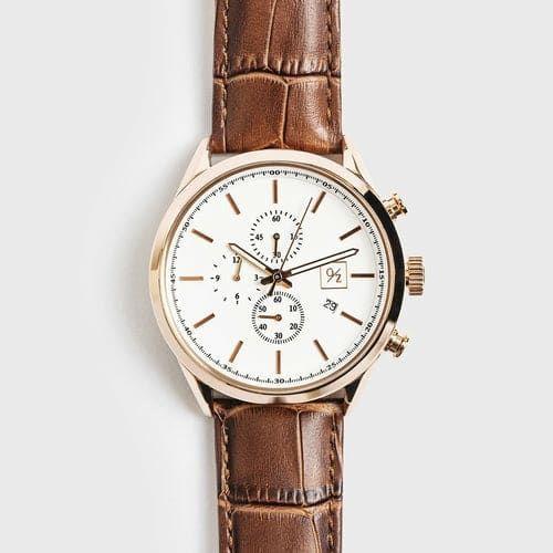 Men’s Luxury Chronograph Watch - White - Men’s Watches