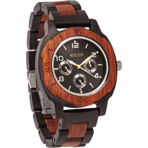 Load image into Gallery viewer, Men’s Multi-Function Custom Rose Ebony Personalized Wooden 
