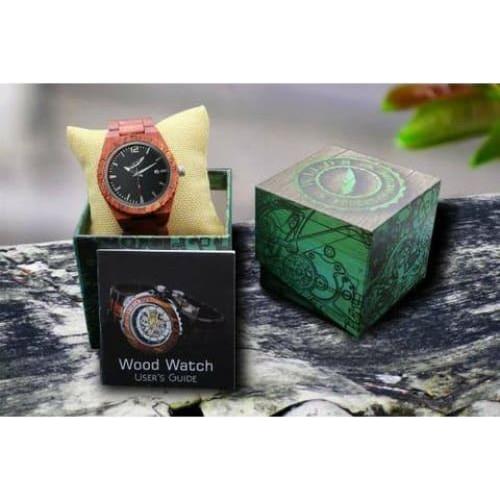 Men’s Personalized Engrave Rose Wood Watches - Custom 