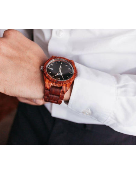 Men’s Personalized Engrave Rose Wood Watches - Custom 
