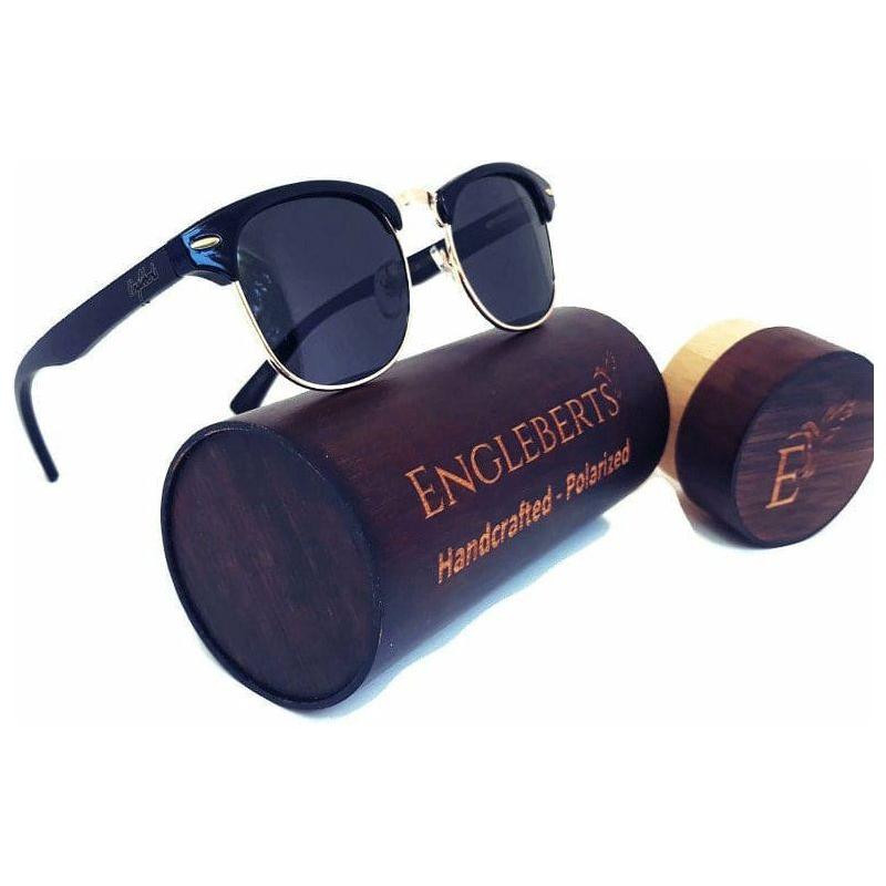 Midnight Shades Black Bamboo Club Sunglasses with Timber 