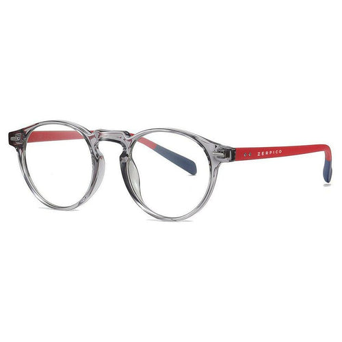 Load image into Gallery viewer, Nexus - Blue-light glasses - Holo - Transparent Grey - Red 
