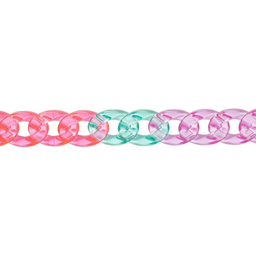 Pink / Aqua / Purple Women’s Sunglass Chain NDL1724 - 