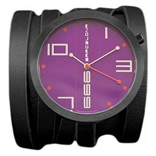 Load image into Gallery viewer, Purple &amp; Black Unisex Watch 666 Barcelona 174 (Ø 45 mm) - 
