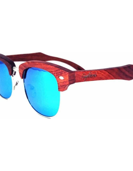 Real Sandalwood Sunglasses Ice Blue Timber Shades Polarized 
