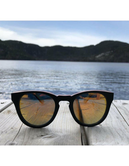 Riptide Shades Timber Round Designer Sunglasses - Unisex 