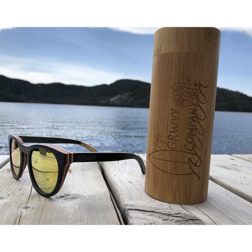 Load image into Gallery viewer, Riptide Shades Timber Round Designer Sunglasses - Unisex 
