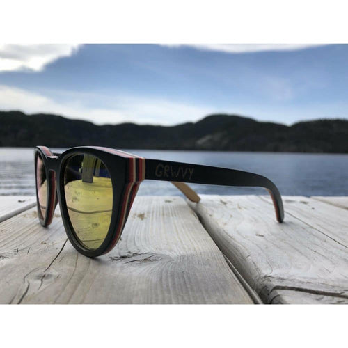 Load image into Gallery viewer, Riptide Shades Timber Round Designer Sunglasses - Unisex 
