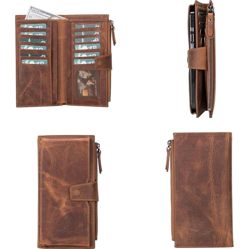 Riverton Women's Leather Wallet with Cell Phone Section-1