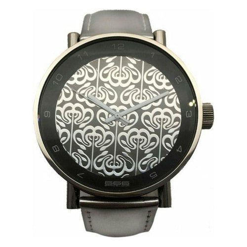 Load image into Gallery viewer, Silver &amp; Black Unisex Watch 666 Barcelona 200 (Ø 43 mm) - 
