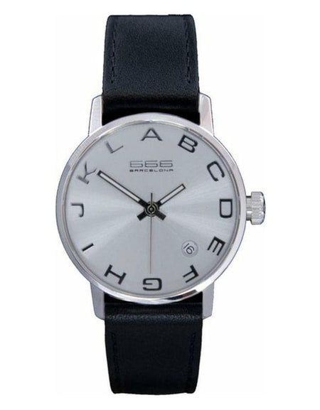 Silver & Black Unisex Watch 666 Barcelona 270 (Ø 35 mm) - 
