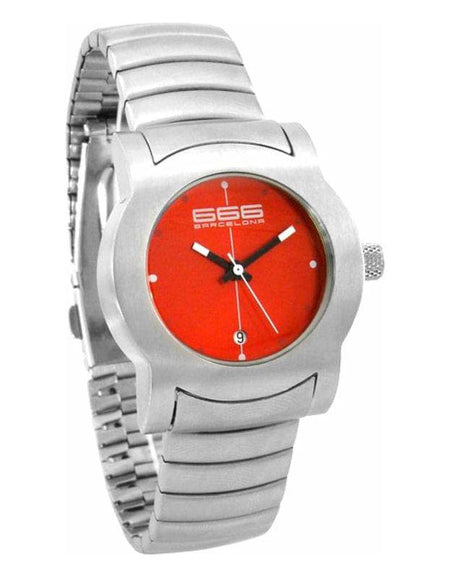 Silver & Orange Ladies Watch 666 Barcelona 246 (Ø 32 mm) - 