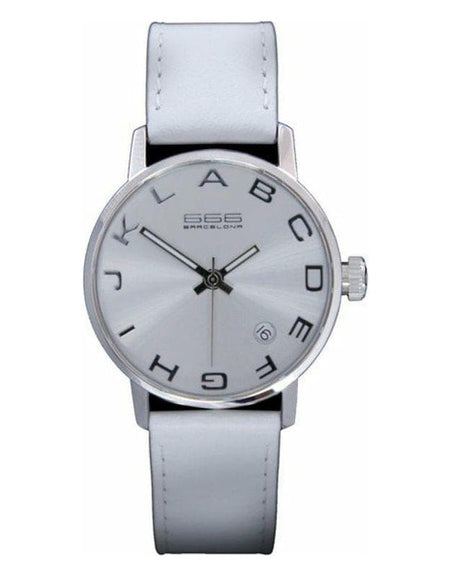 Silver & White Unisex Watch 666 Barcelona 271 (Ø 35 mm) - 
