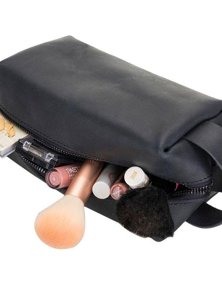 Thayne Cow Leather Makeup Bag for Women-0