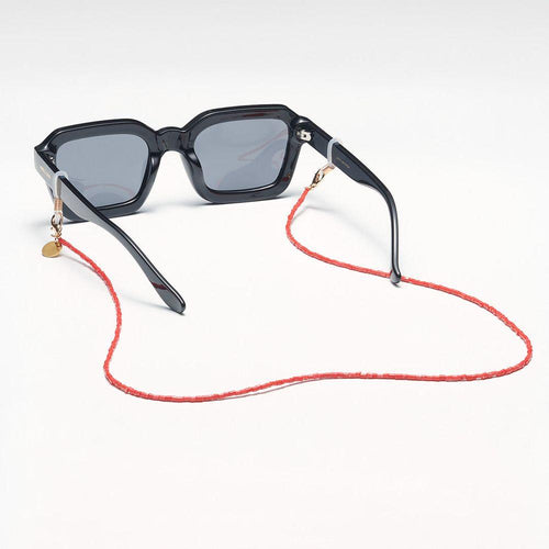 Load image into Gallery viewer, Introducing the Ubaid Red Bold Chain Collection: The Ultimate Eyewear Statement for Men and Women in Vibrant Colors
