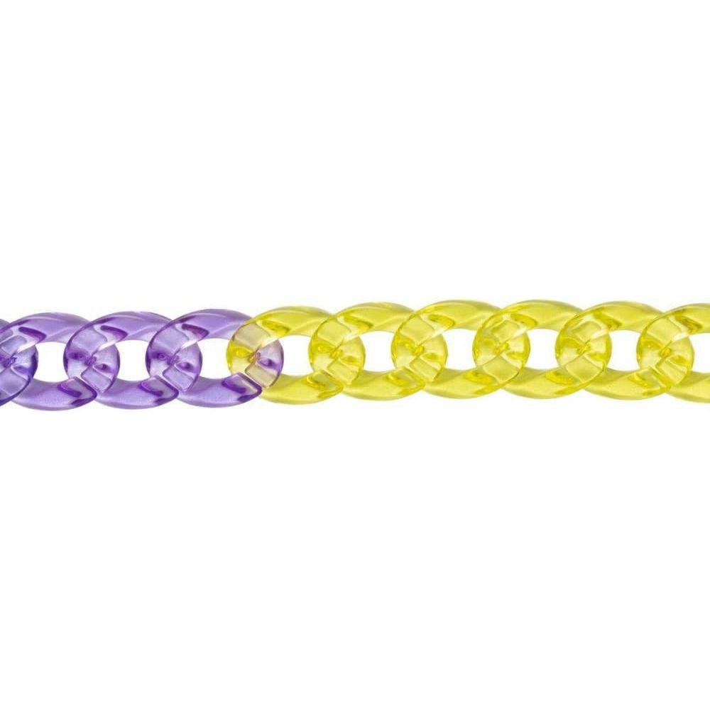 Yellow / Purple Women’s Sunglass Chain NDL1725 - Accessories