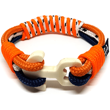 Carved Anchor Nautical Bracelet-0