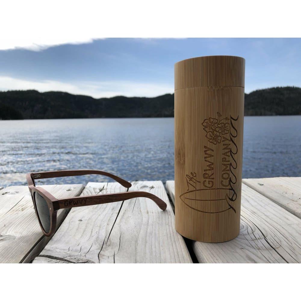 Zimzala Shades Timber Round Framed Designer Sunglasses - 